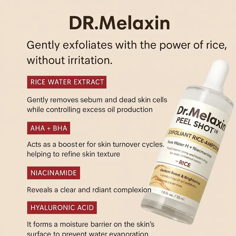 Dr. Melaxin Rice Peel Glow Serum - TheCalmHaven