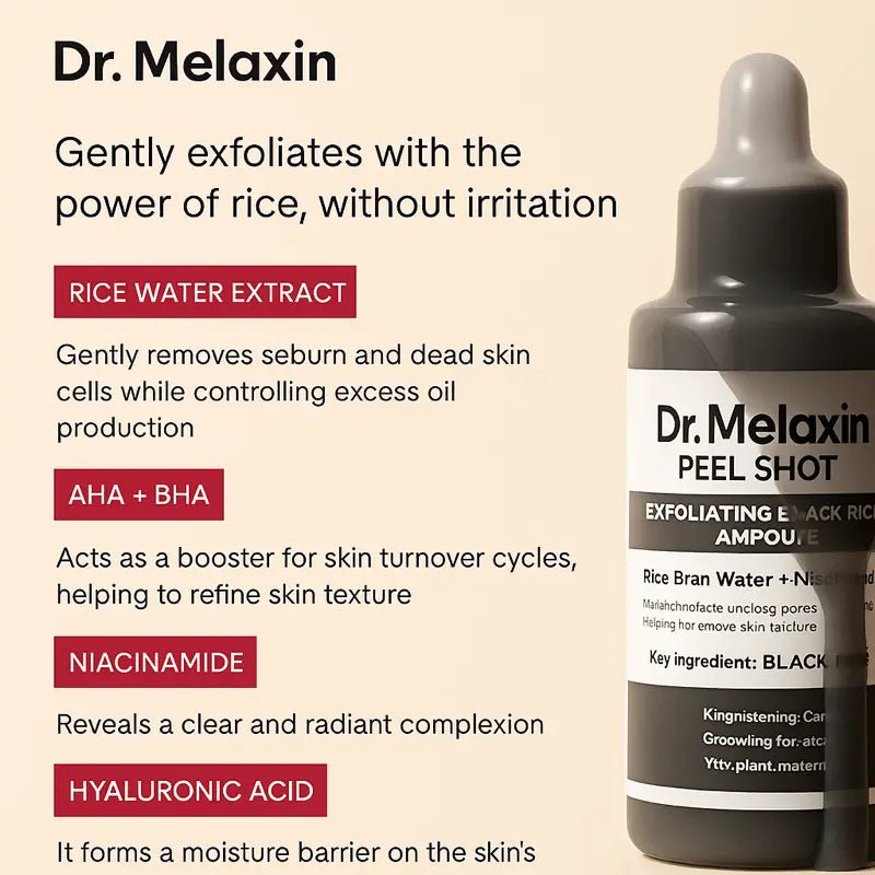 Dr. Melaxin Rice Peel Glow Serum - TheCalmHaven